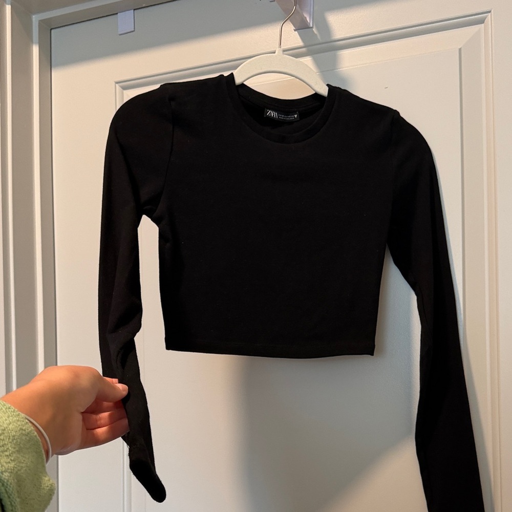 Zara cropped long sleeve